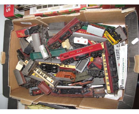 A Large Quantity of 'OO' Gauge Model Railway Rolling Stock, by various manufacturers. All playworn.