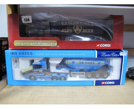 Two Boxed Corgi 1:50th Scale Diecast Commercial Vehicles, #CC12801 Scania T-CAB Feldbinder Tanker 'Ian Hayes Transport', #523