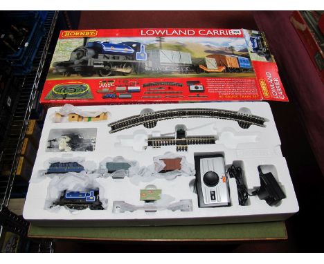 A Hornby 'OO' Gauge #R1163 Lowland Carrier Train Set, including 0-4-0 Locomotive, R/No. 176 Caledonian Railway, blue livery, 