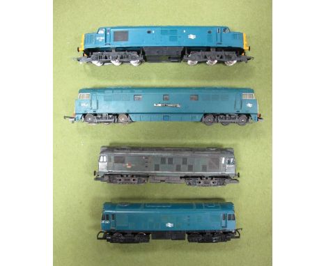Four Playworn 'OO' Gauge Outline Diesel Electric Locomotives, by Hornby, Lima including Hornby Class 37 Diesel Locomotive R/N