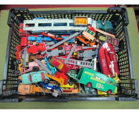 A Quantity Of Original Matchbox Kingsize, Corgi And Dinky, all Playworn, some very faded.