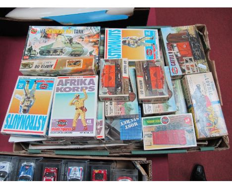 Approximately Twenty Plastic Model and Figure Kits, mainly by Airfix including #R402 Airfix 'OO' Scale 4-4-0 Harrow Locomotiv