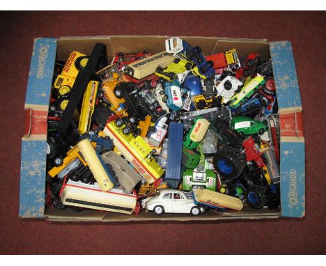 A Large Quantity of Diecast Vehicles, by Corgi, Matchbox, Siku and others. All Playworn.