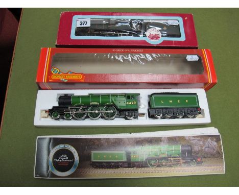 A Hornby "OO" Gauge #R398 4-6-2 Class A3 Locomotive, R/No. 4472, 'Flying Scotsman', LNER green, eight wheeled powered tender.