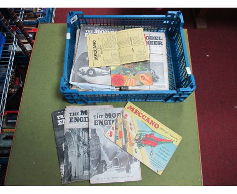 A 1956 Meccano/Dinky Catalogue, plus a quantity of mid XX Century model engineer magazines.