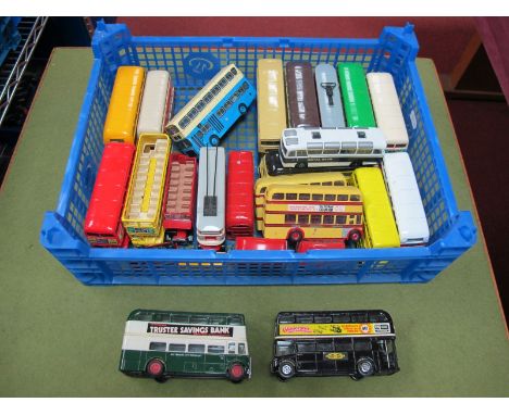 A Quantity of Modern Diecast Buses and Trams, by Corgi and others. All unboxed good/playworn.