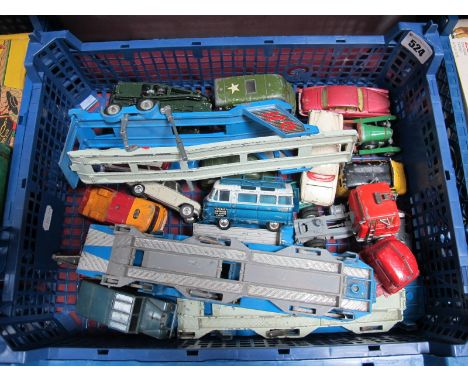 A Quantity of 1960 and Later Corgi Diecast Vehicles, Military themes noted. All playworn.
