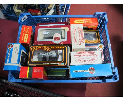 Fifteen Boxed 'OO' Gauge Rolling Stock Wagons, Tankers Vans, by Bachmann, Mainline, Hornby, Airfix, Tri-ang, Dapol. 