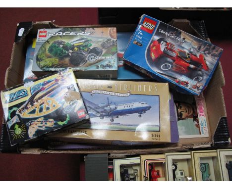 A James Bond Game by Spears, an unmade 'Hyper Club' aircraft model. A quantity of Lego and an Airfix kit. All unchecked.