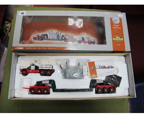 A Boxed Corgi 1:50th Scale Diecast 'Heavy Haulers' #US55103 Diamond T980 Girder Trailer and Transformer Load 'Gerosa', certif