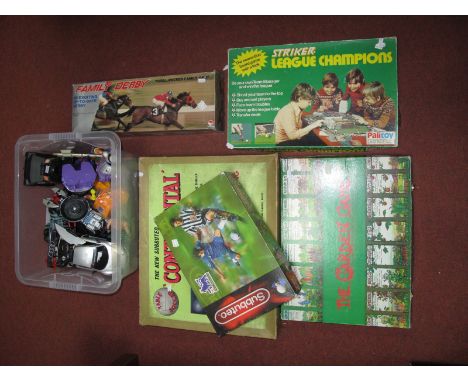 Five Boxed Games, including Subbuteo Continental, Palitoy Striker League Champions, The Garden Game, a quantity of modern pla