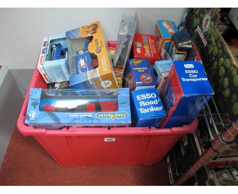 A Quantity of Diecast and Plastic Vehicles, by Corgi, Matchbox, Toy World, Burago, Lledo, Mattel, including commercial vehicl