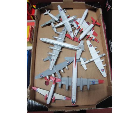 Nine Diecast Model Aircraft 'Immediate Post War Era',  by Corgi and other including Viscount Royal Aircraft Establishment, Br