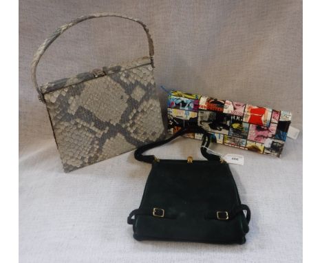 THREE VINTAGE HANDBAGS