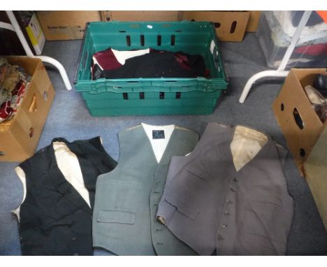 A COLLECTION OF MEN'S VINTAGE WAISTCOATS including an Edwardian dress waistcoat