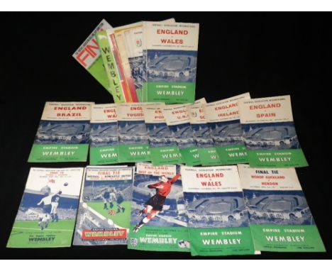 FOOTBALL INTEREST; A COLLECTION OF "THE FOOTBALL ASSOCIATION"  PROGRAMMES, held at Wembley, including "Final Tie Arsenal v Li