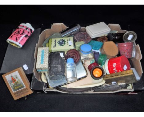 A COLLECTION OF VINTAGE PERFUME AND DRESSING TABLE CONTAINERS and similar items