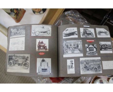 A FASCINATING COLLECTION OF BOUND SCRAP ALBUMS appertaining to the automobile world 