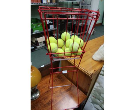 A WIRE WORK TENNIS BALL CADDY 