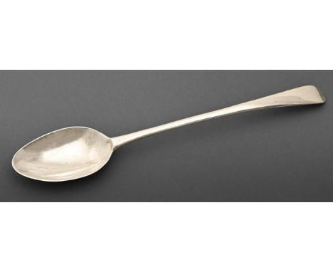A George III silver basting spoon, by Hester Bateman, London 1785, 3ozs  Light polish wear