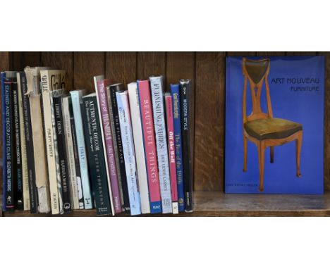 Books. Two and a half shelves of art history and some general stock, 20th c,&nbsp;including, illustrators, some crafts and de
