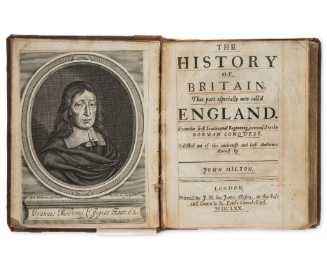 Milton (John) The History of Britain, That Part Especially Now Call'd England, first edition, first issue with the Allestry i