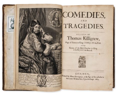 Killigrew (Thomas) Comedies and Tragedies, 2 engraved portrait frontispieces, including a duplicate, scattered faint spotting