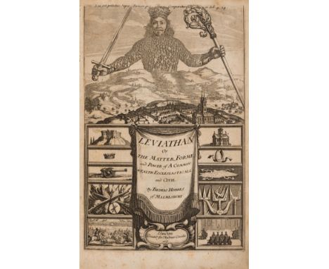 Hobbes (Thomas) Leviathan, or The Matter, Forme &amp; Power of a Common-Wealth, first edition, first issue with printed title