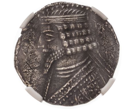 IRAN. PARTHIAN KINGDOM. Phraates IV, 38-2BC. BI tetradrachm, 38-32BC. Phraates IV was King of the Parthian Empire from 37 to 