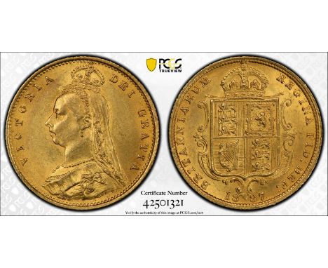 UNITED KINGDOM. Victoria, 1837-1901. Gold half-sovereign, 1887. London. Imperfect J DISH L508. The issues the mint encountere