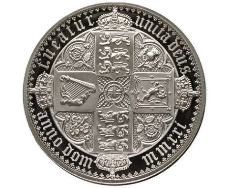 UNITED KINGDOM. Elizabeth II, 1952-. Silver 10 pounds, 2021. Royal Mint. Proof. The Great Engravers seriesA re-interpretation