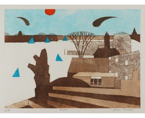 JULIAN TREVELYAN (BRITISH, 1910-1988)Thames (Turner 359) signed, numbered and titled in pencil 'Julian Trevelyan 6/150' (in l