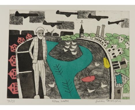 JULIAN TREVELYAN (BRITISH, 1910-1988)Home Waters (1971) signed, numbered and titled in pencil 'Julian Trevelyan 72/75' (in lo