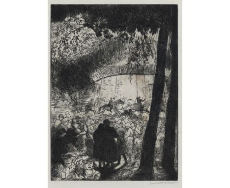 DAME LAURA KNIGHT (BRITISH, 1877-1970)Merry-Go-Round signed in pencil 'LauraKnight' (in lower margin) etching 28 x 20cm ARR  