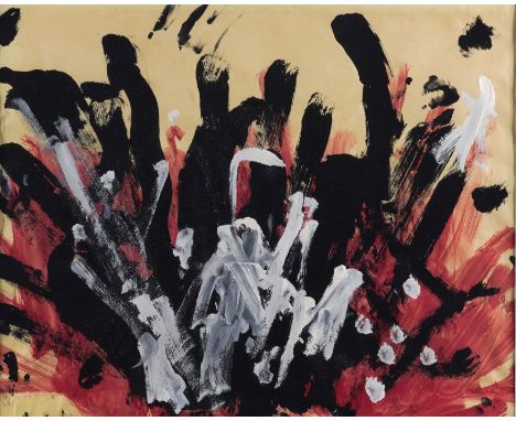 CONGO THE CHIMPUntitled, Abstract composition acrylic on paper 37.5 x 46cm  Provenance Private collection, UK