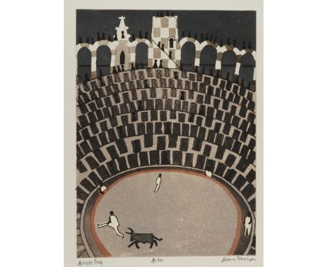 JULIAN TREVELYAN (BRITISH, 1910-1988)Arles, from the Provencal Suite (1971/1972) signed, inscribed and titled 'Julian Trevely