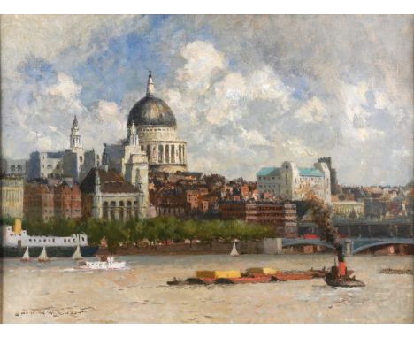 NORMAN WILKINSON (BRITISH, 1878-1971)St. Pauls Cathedral signed 'NORMAN WILKINSON' (lower left) oil on canvas 46 x 61cm ARR