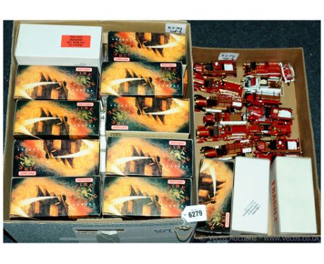 Matchbox Models of Yesteryear "Fire Engine Series" to include YFE02 1948 Land Rover Auxiliary, YFE10 1937 GMC Rescue Squad Va