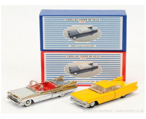 Matchbox Dinky Dutch Code 2 models "HPC" Dutch Print Factory Harnham 2005 (1) 1959 Coupe Deville - yellow, pale brown interio