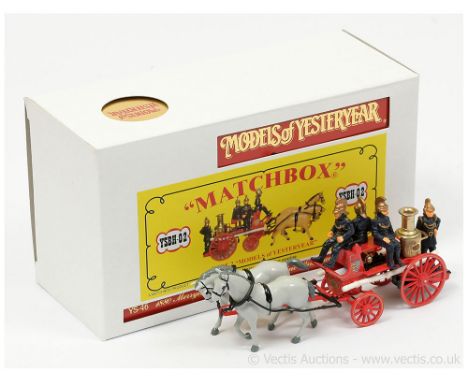 Matchbox Models of Yesteryear Code 2 issue YSBH02 (YS46) 1880 Merryweather Steam Fire Engine "Stamford" - red with brass boil