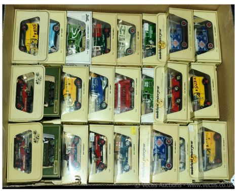 Matchbox Models of Yesteryear large group of straw window boxed Cars (does include some earlier woodgrain box period models i