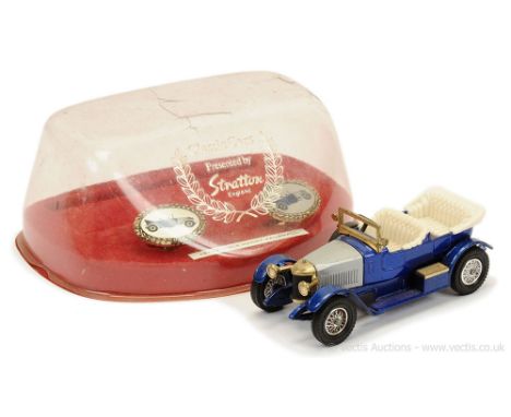 Matchbox Models of Yesteryear Classic Cars by Stratton England - model and cufflink set - Y2 1914 Prince Henry Vauxhall - dar