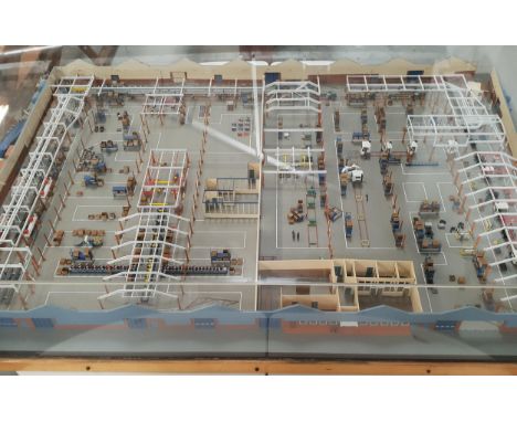 SCALE MODEL OF A VOLVO LORRY FACTORYshowing the production line from start to finish, professionally made by Angus model make