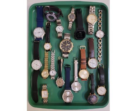 SELECTION OF LADIES AND GENTLEMEN'S WRISTWATCHESincluding Fossil, Citizen, Seiko, Timex, Citizen, Casio, Ted Baker, Accurist,