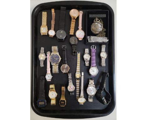 SELECTION OF LADIES AND GENTLEMEN'S WRISTWATCHESincluding Pierre Lannier, Timberland, Fossil, Sekonda, Christin Lars, Casio, 