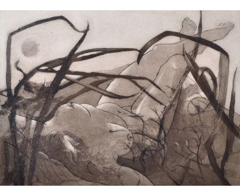 Dorothy Fairweather (20th Century) British. "September", a Nude Study, Lithograph, Signed and Dated '76, Inscribed and number