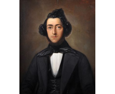 Leendert de Koningh (1777-1849) Dutch. Portrait of a Man, believed to be a self-portrait, Oil on Panel, Signed and Indistinct