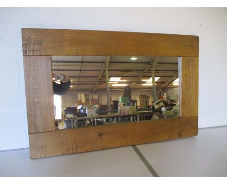 A large wooden framed mirror "Hartford" by Next, overall size 110cm x 70cm