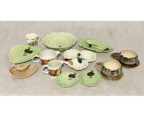 A collection of various china including Carltonware, Bunnykins, Meakin etc