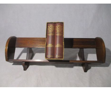 An Edwardian book shelf with two illustrated books. "The birds of the British Isles" series one and two